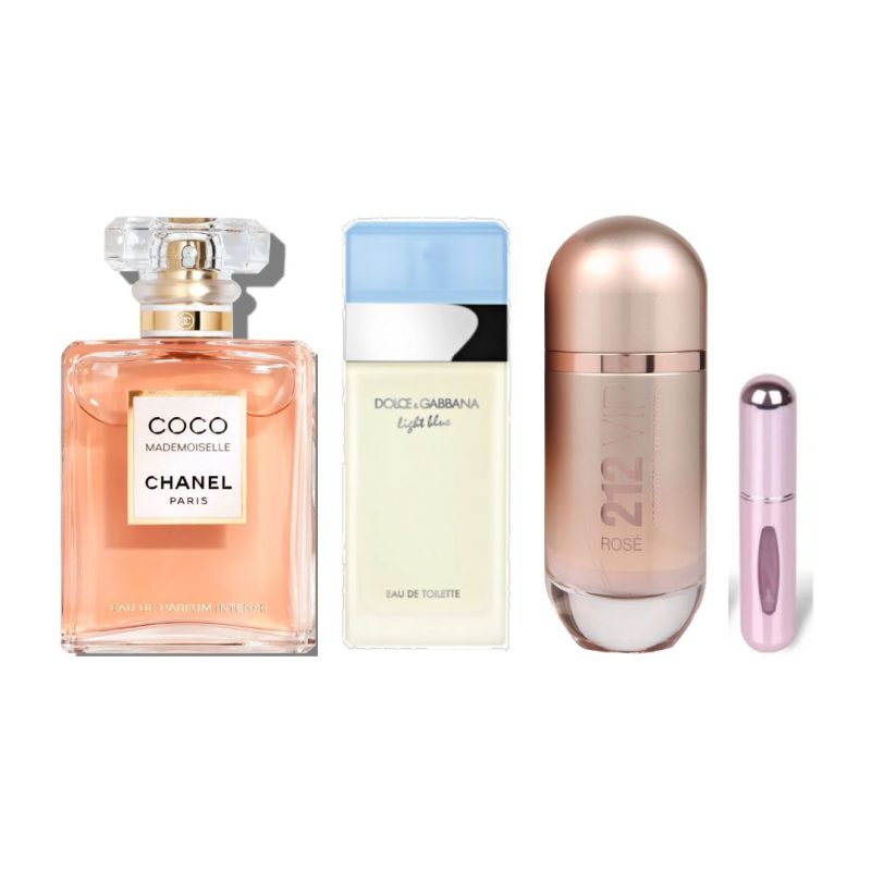 Combo Light Blue + 212 VIP + Coco Chanel Mademoiselle